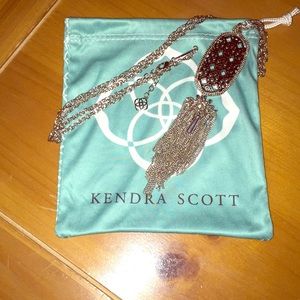 Silver and gunmetal Kendra Scott Rayne necklace